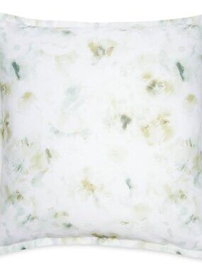 NEW Sferra Cotton Euro Pillow Sham 5855CNSMWIL Willow Green Multi 26x26